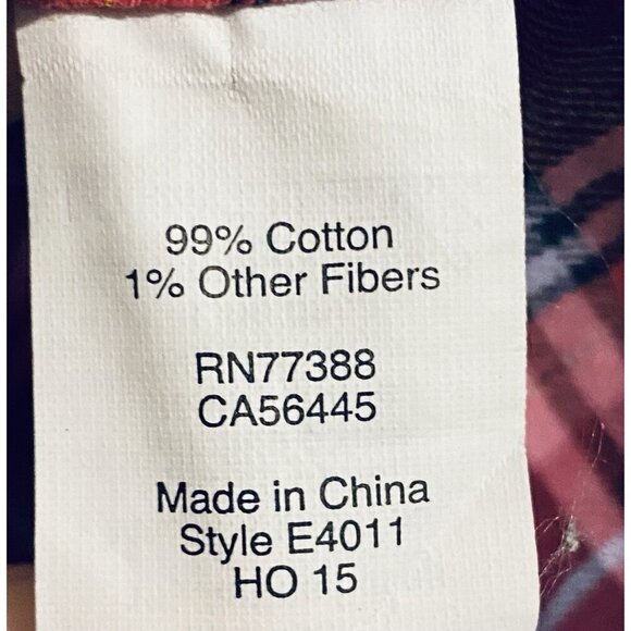 J Crew Top Womens XL Pink Blue Plaid Popover Tunic Metallic Roll Tab Sleeve - Picture 7 of 8